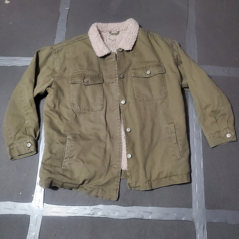 Sherpa lined denim jacket